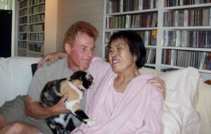 Norbert Litzinger and his wife Pamela Sakuda are shown just hours before her death on Nov. 10, 2006. Sakuda was a patient in a psilocybin research study for terminally ill cancer patients with anxiety. courtesy of NORBERT LITZINGER