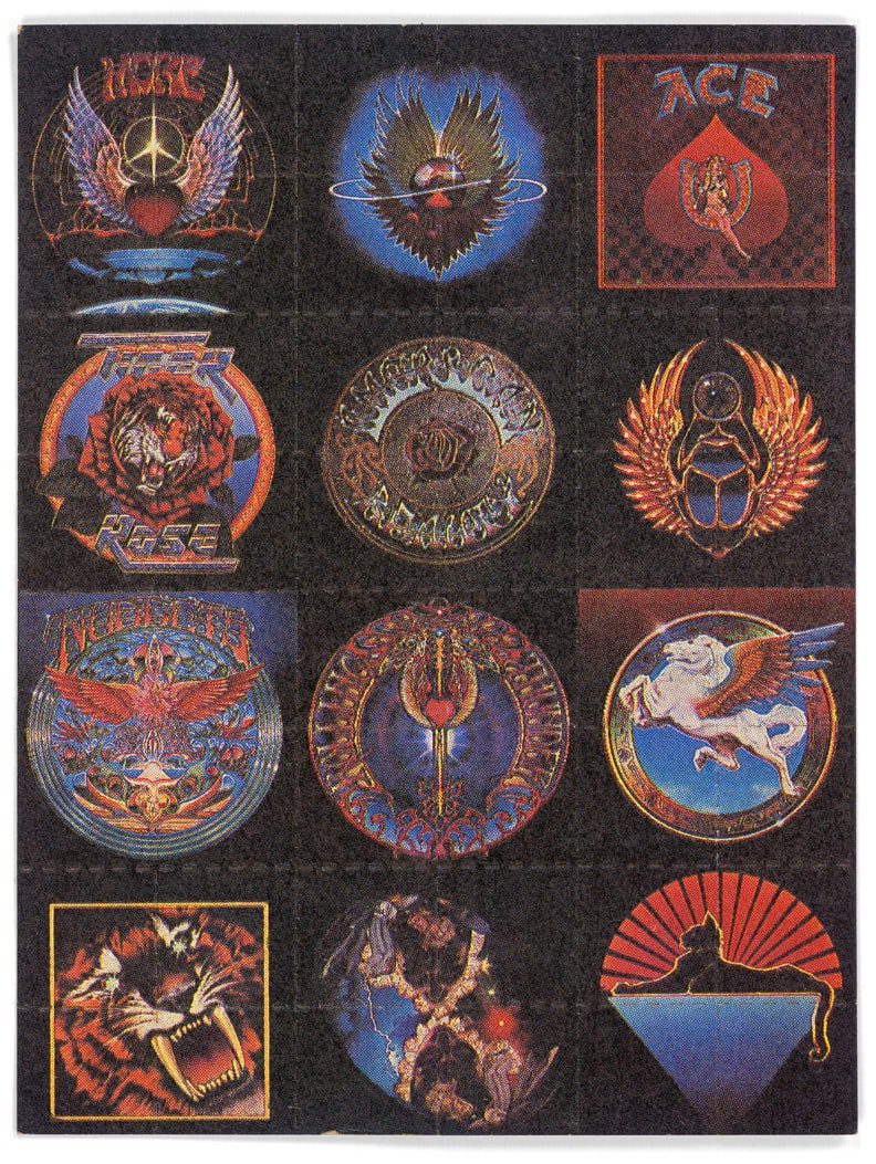 12 Greatful Dead album covers, 1985. (via Blotter Barn) 