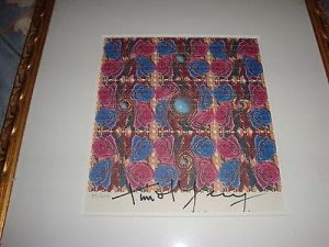 Timothy Leary signed blotter art “Rose & Pearls” by Mouse/Kelly (via Worthpoint) 