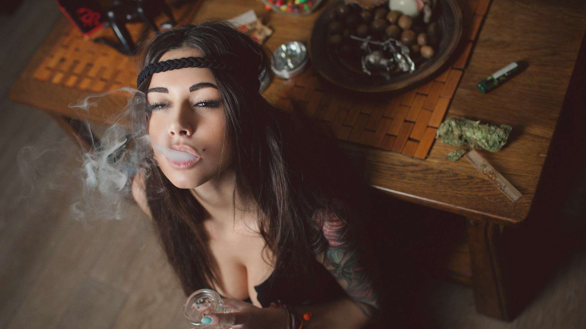 Women Smoking Pot