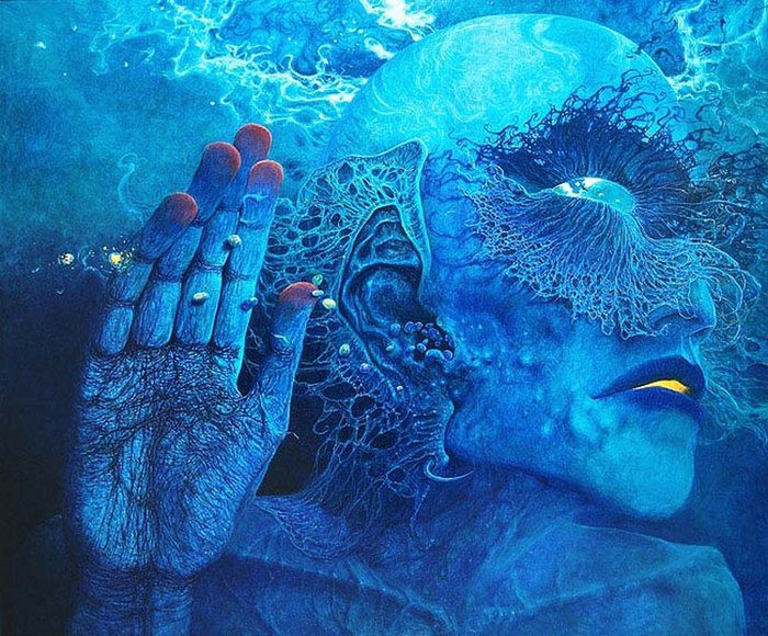 Polish artist paintings nightmares Zdzislaw Beksinski