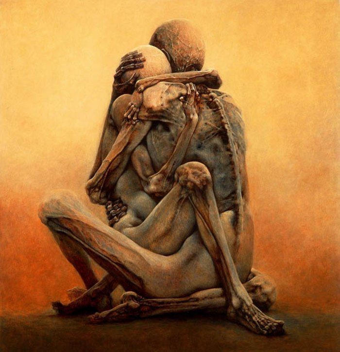 Polish artist paintings nightmares Zdzislaw Beksinski