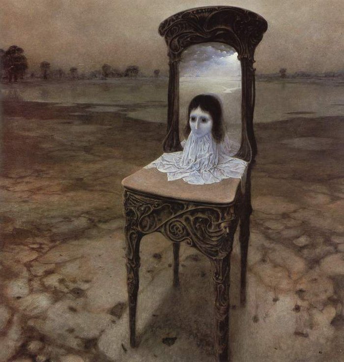 Polish artist paintings nightmares Zdzislaw Beksinski