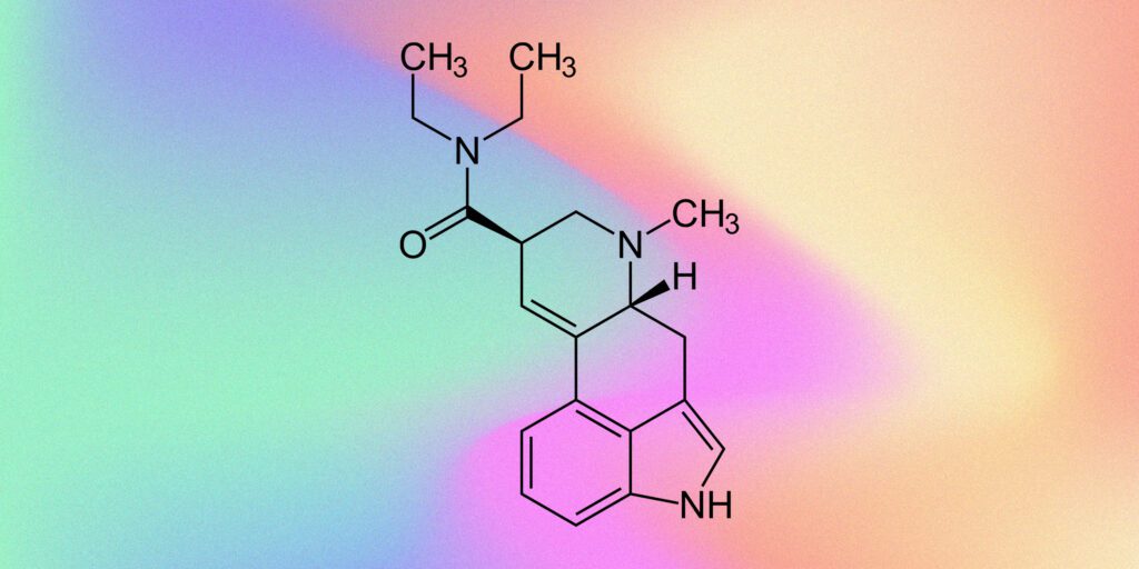 LSD (Lysergic Acid Diethylamide) chemical structure