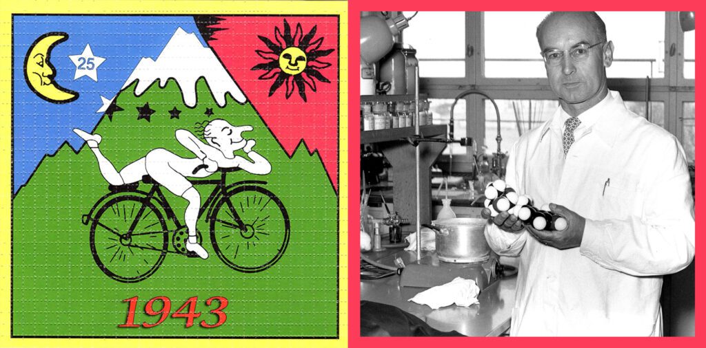 Bicycle Day 1943 Albert Hofmann LSD Poster